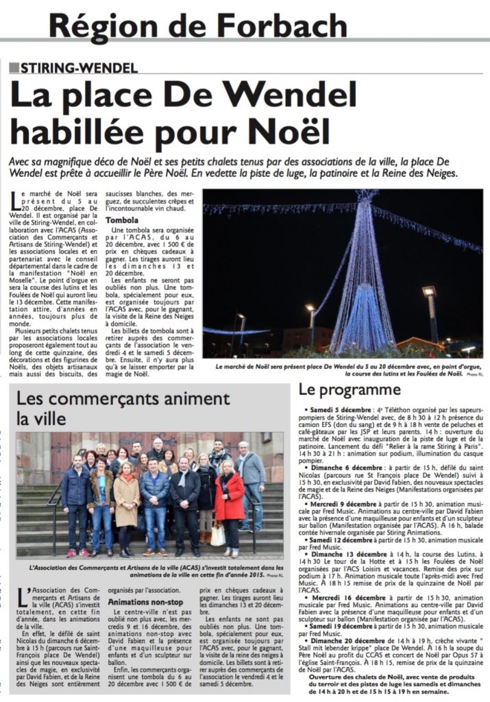 Marché de Noël 2015